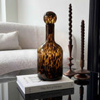 Bela Decorative Glass Decanter | Hand-Blown, 36 cm Tall