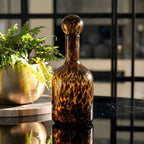 Bela Decorative Glass Decanter | Hand-Blown, 36 cm Tall