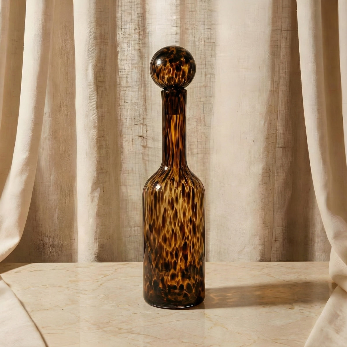 Cairo Glass Decanter | 52 cm, Animal Print Design