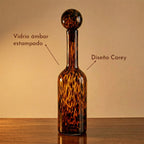 Cairo Glass Decanter | 52 cm, Animal Print Design