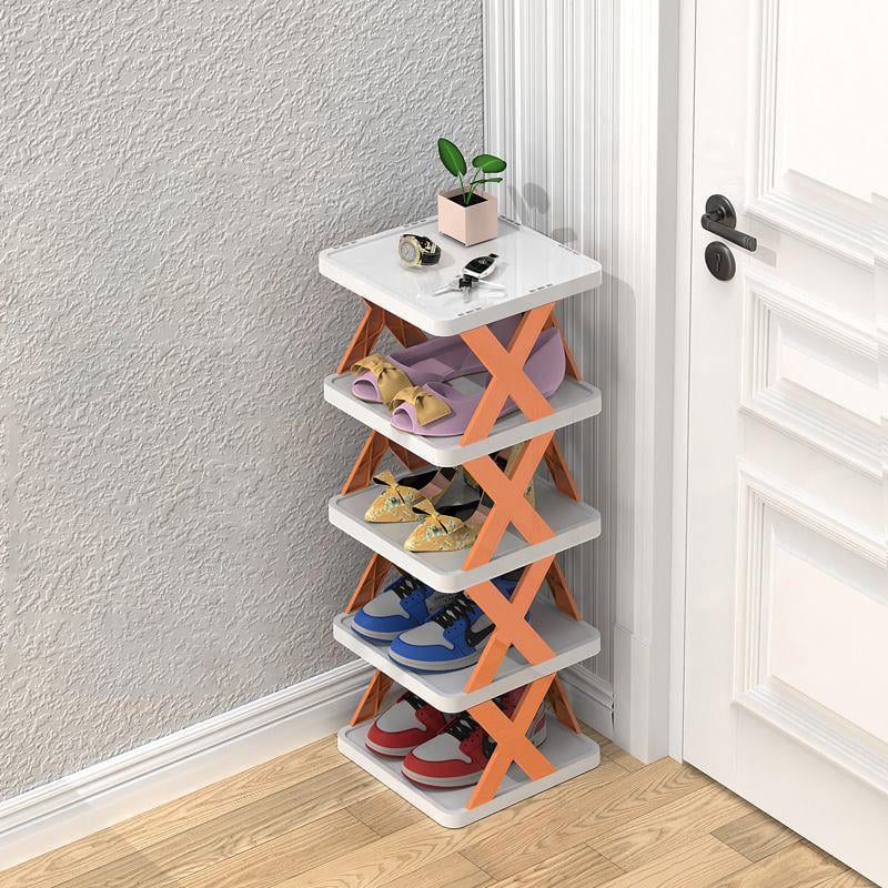Shoe Rack Multi Layer PP Closet Storage Space Saving Entryway Organizer Stand