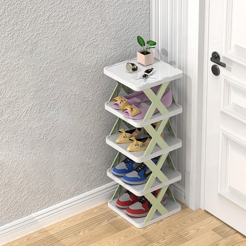 Shoe Rack Multi Layer PP Closet Storage Space Saving Entryway Organizer Stand