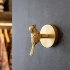 Coat Hook Wall Mounted Solid Copper Animal Head Gold Indoor Storage