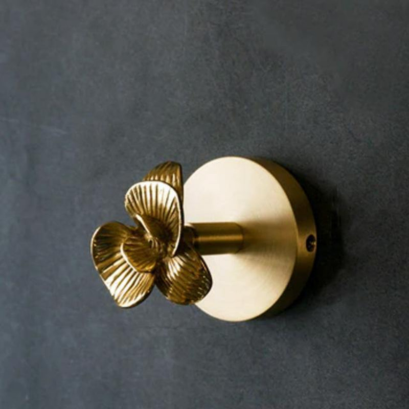 Coat Hook Wall Mounted Solid Copper Animal Head Gold Indoor Storage