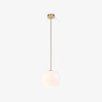 Minimalist Brass Globe Glass Pendant 1-Light