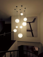 Minimalist Brass Globe Glass Pendant 1-Light