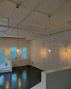 Minimalist Brass Globe Glass Pendant 1-Light