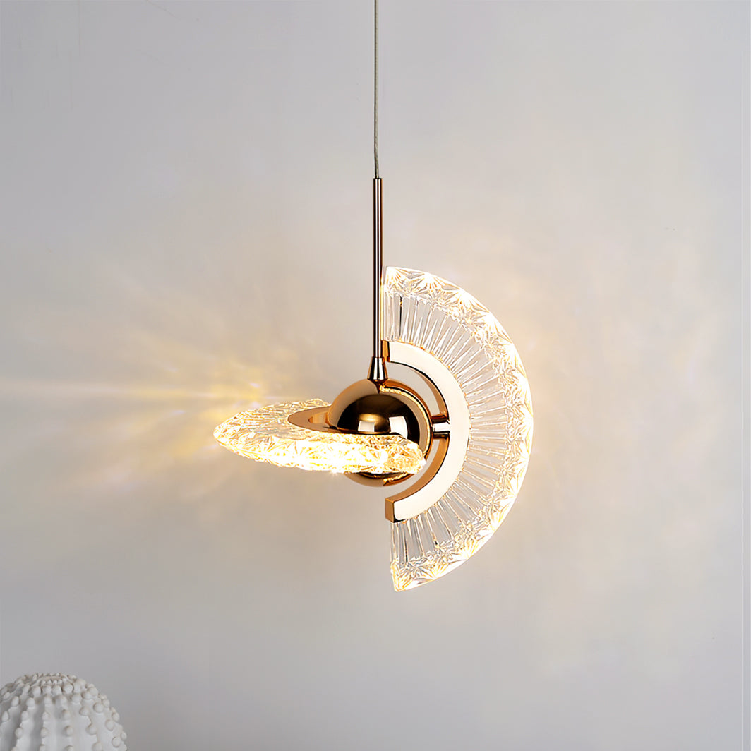 Rose Gold Crystal Pendant Light