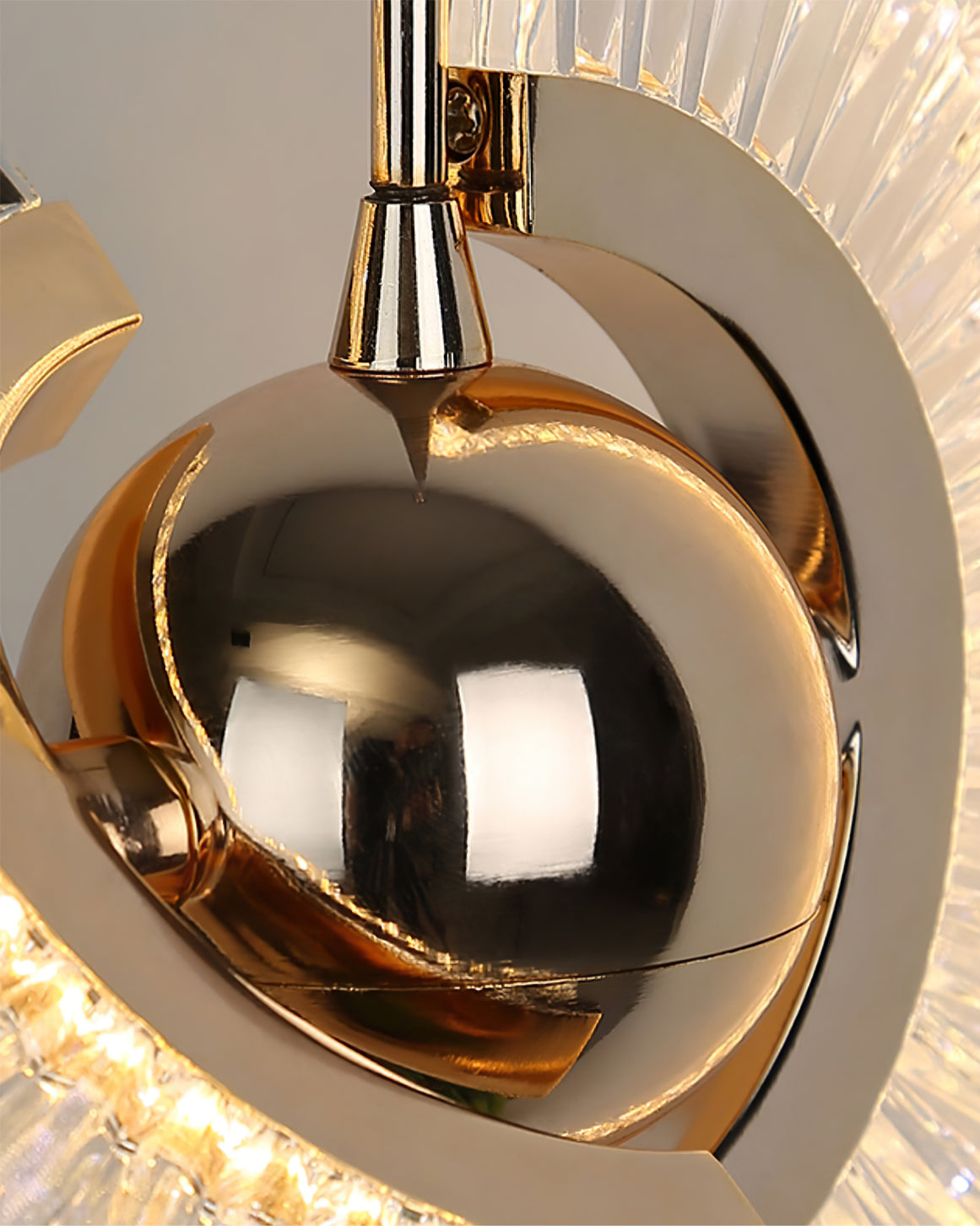 Rose Gold Crystal Pendant Light