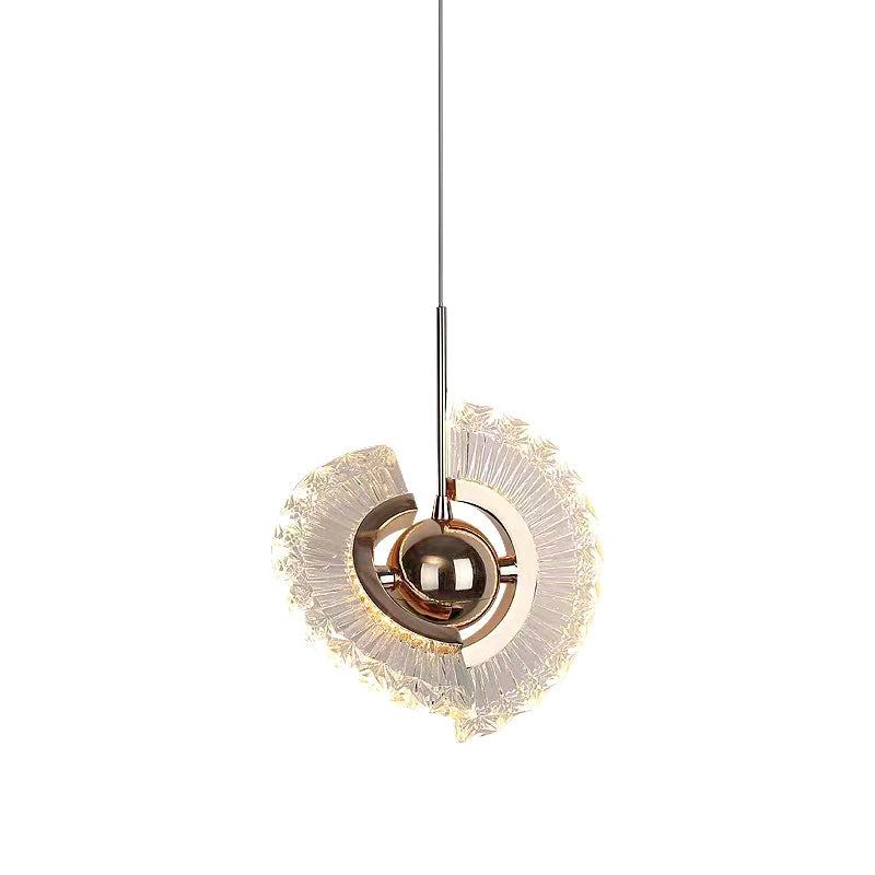 Rose Gold Crystal Pendant Light