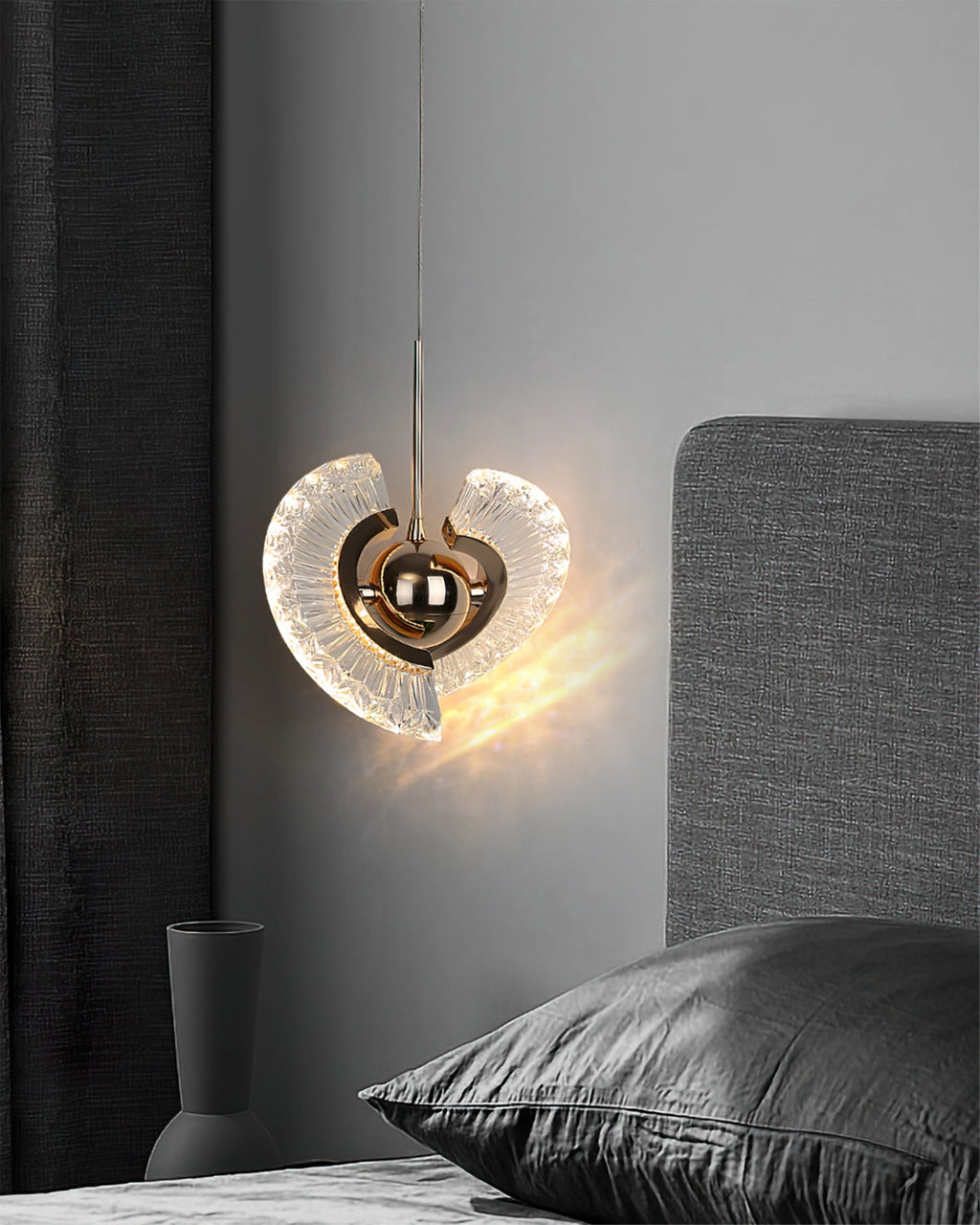 Rose Gold Crystal Pendant Light