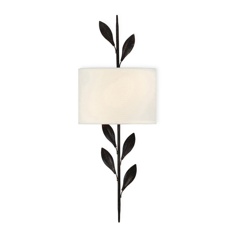 Broche Layered Iron Leaves Wall Lamp