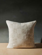 Bela Throw Pillow | Checkered Design, Down Fill