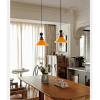 Brysonl Glass & Wood Farmhouse Pendant Lamp