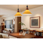 Brysonl Glass & Wood Farmhouse Pendant Lamp