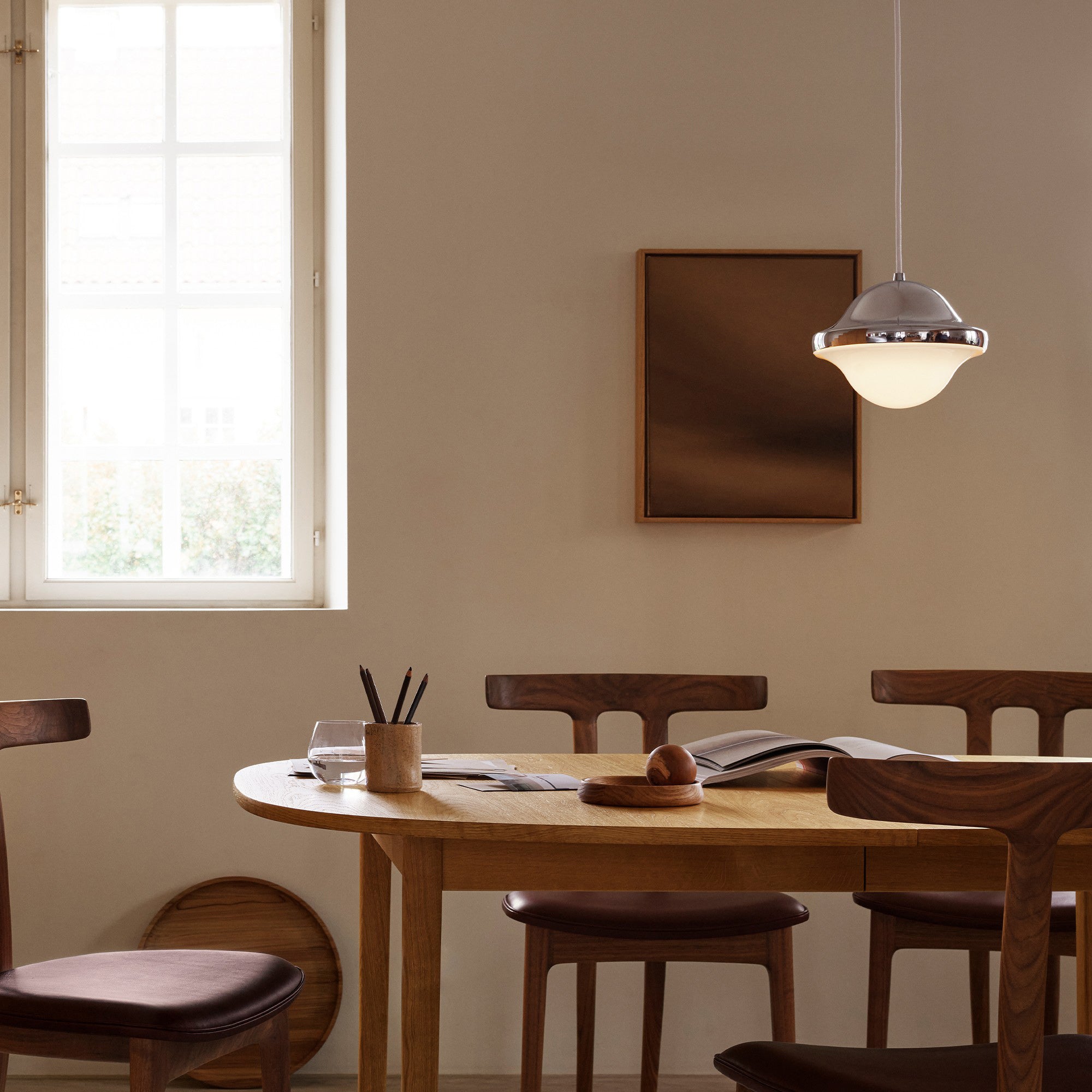 Bubi Opal Glass Drop Pendant Lamp