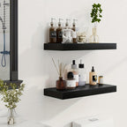 BooksLife: Wooden Wall Shelves – sturdy, easy-care & decorative with a floating look for bedroom & office
