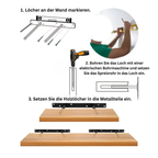 BooksLife: Wooden Wall Shelves – sturdy, easy-care & decorative with a floating look for bedroom & office