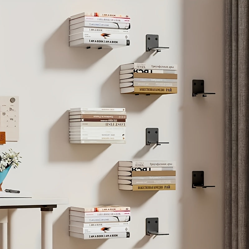 BücherStahl: Metal Wall Shelves – sturdy, space-saving & floating for living rooms & bedrooms