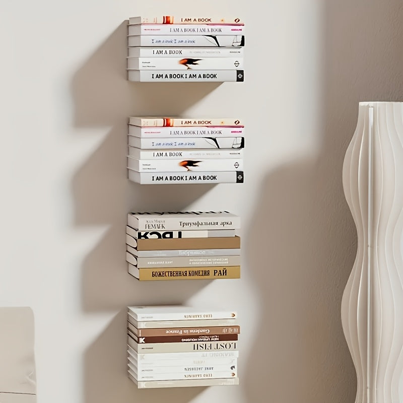 BücherStahl: Metal Wall Shelves – sturdy, space-saving & floating for living rooms & bedrooms