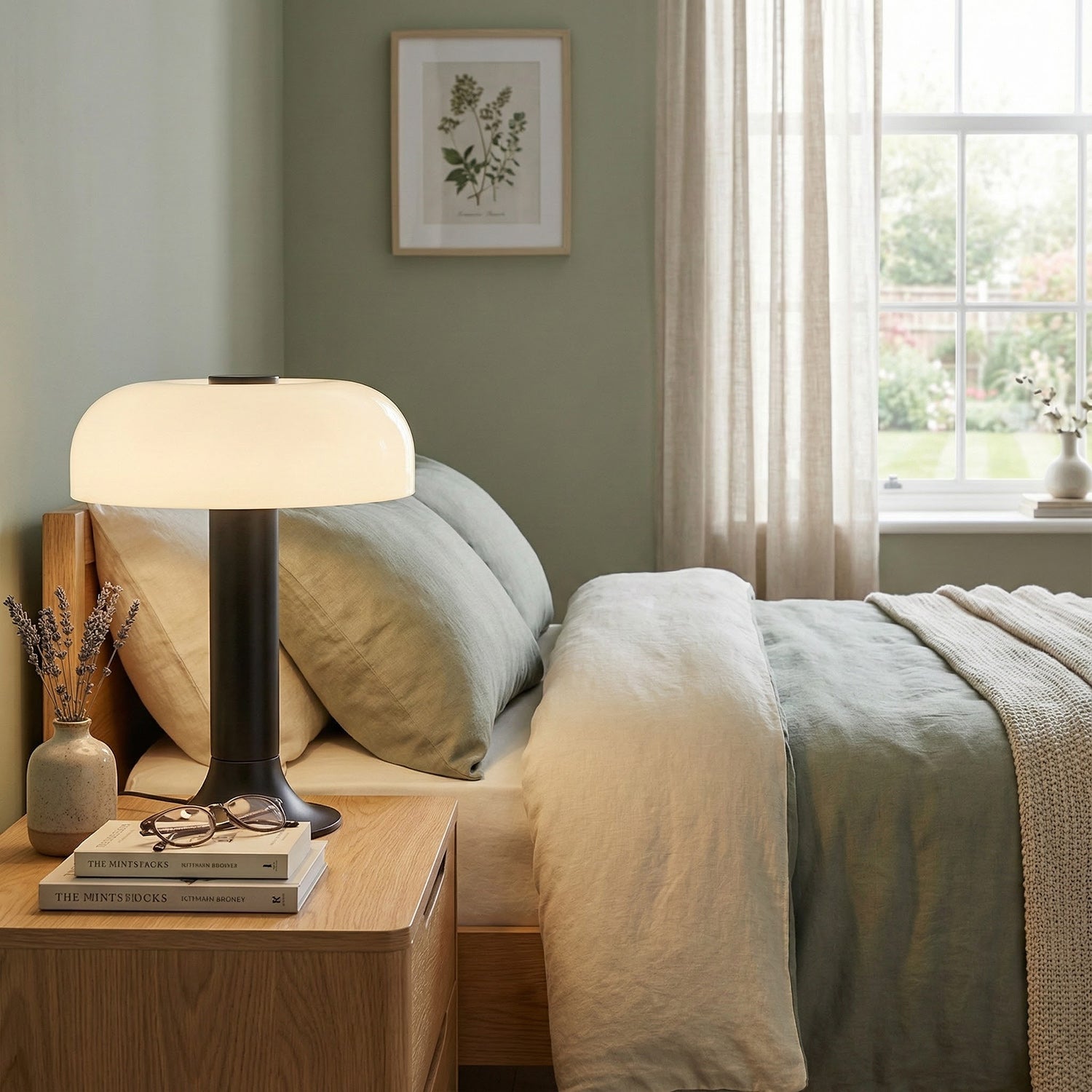 Bumling Hans Mushroom Glass Table Lamp