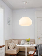 Bunelle: Pendant Light Made of Glass & Metal in a Soft Bun Shape – for Cozy Living Spaces