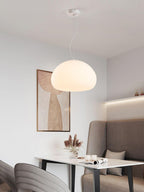 Bunelle: Pendant Light Made of Glass & Metal in a Soft Bun Shape – for Cozy Living Spaces