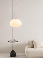 Bunelle: Pendant Light Made of Glass & Metal in a Soft Bun Shape – for Cozy Living Spaces