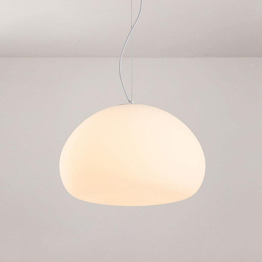 Bunelle: Pendant Light Made of Glass & Metal in a Soft Bun Shape – for Cozy Living Spaces