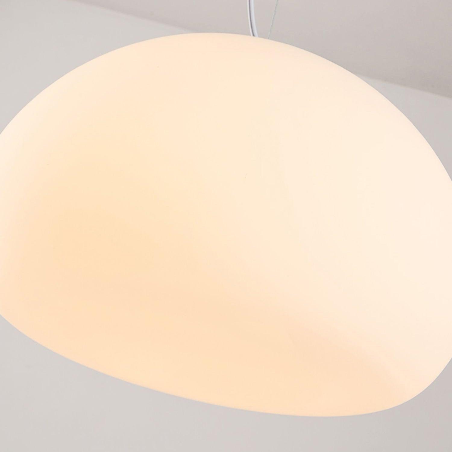 Bunelle: Pendant Light Made of Glass & Metal in a Soft Bun Shape – for Cozy Living Spaces