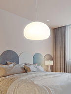 Bunelle: Pendant Light Made of Glass & Metal in a Soft Bun Shape – for Cozy Living Spaces