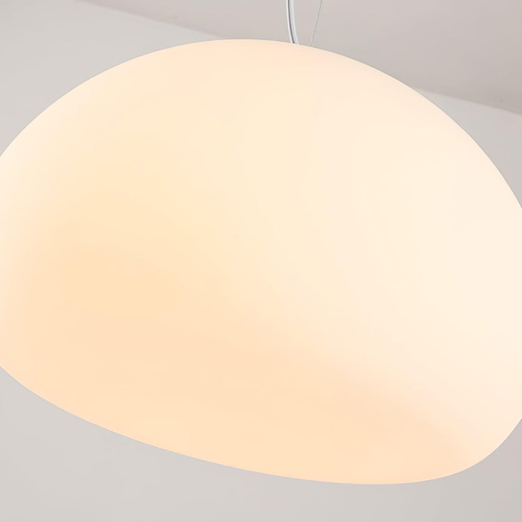 Bunelle: Pendant Light Made of Glass & Metal in a Soft Bun Shape – for Cozy Living Spaces