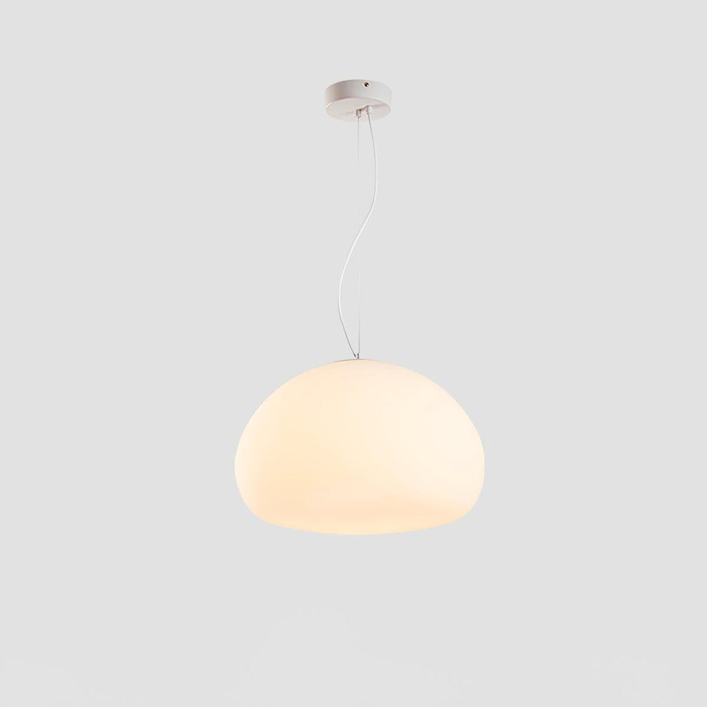 Bunelle: Pendant Light Made of Glass & Metal in a Soft Bun Shape – for Cozy Living Spaces
