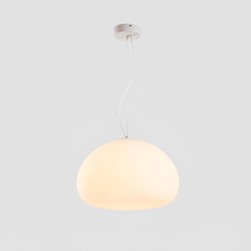 Bunelle: Pendant Light Made of Glass & Metal in a Soft Bun Shape – for Cozy Living Spaces