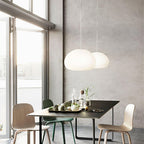 Bunelle: Pendant Light Made of Glass & Metal in a Soft Bun Shape – for Cozy Living Spaces