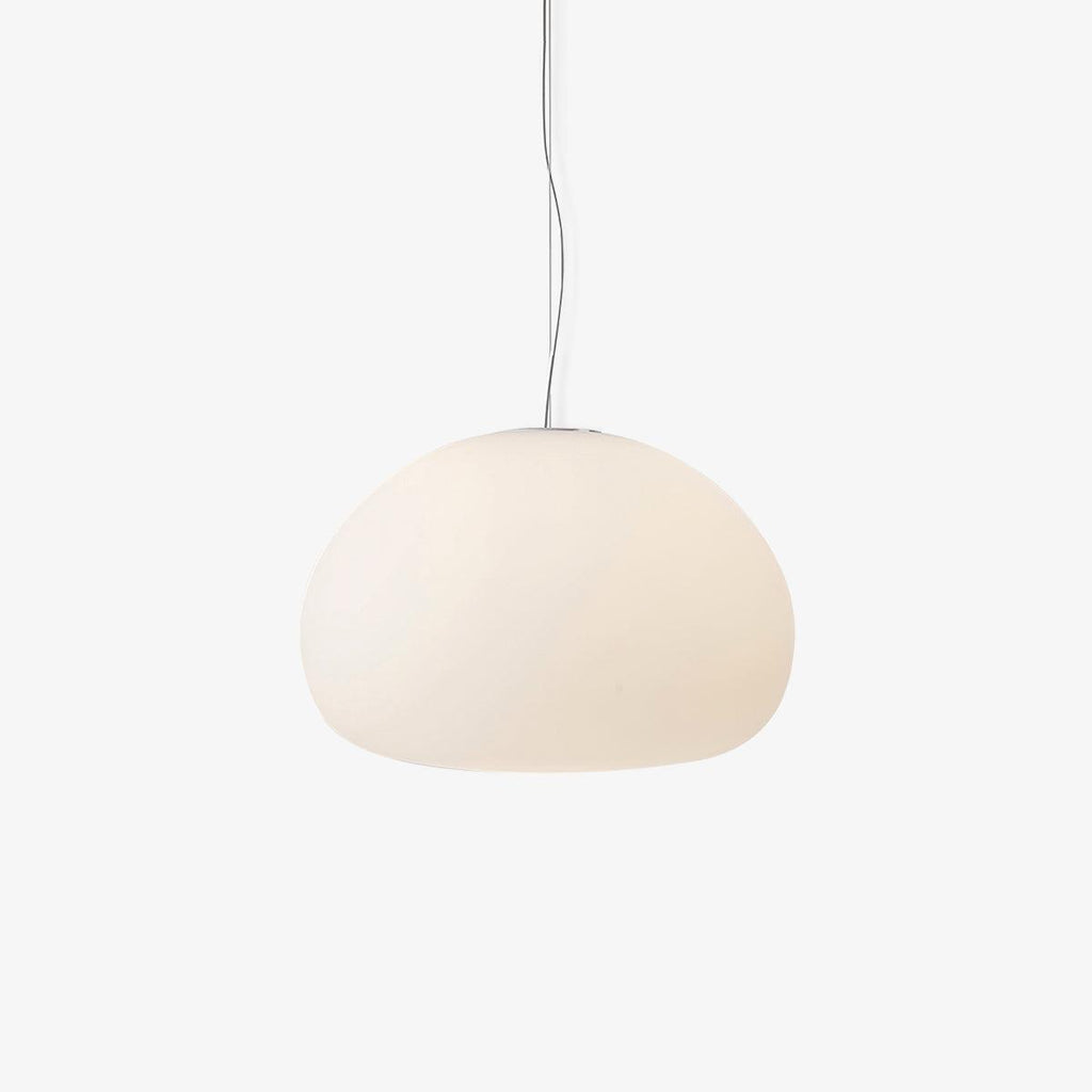 Bunelle: Pendant Light Made of Glass & Metal in a Soft Bun Shape – for Cozy Living Spaces