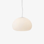Bunelle: Pendant Light Made of Glass & Metal in a Soft Bun Shape – for Cozy Living Spaces