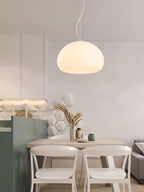 Bunelle: Pendant Light Made of Glass & Metal in a Soft Bun Shape – for Cozy Living Spaces