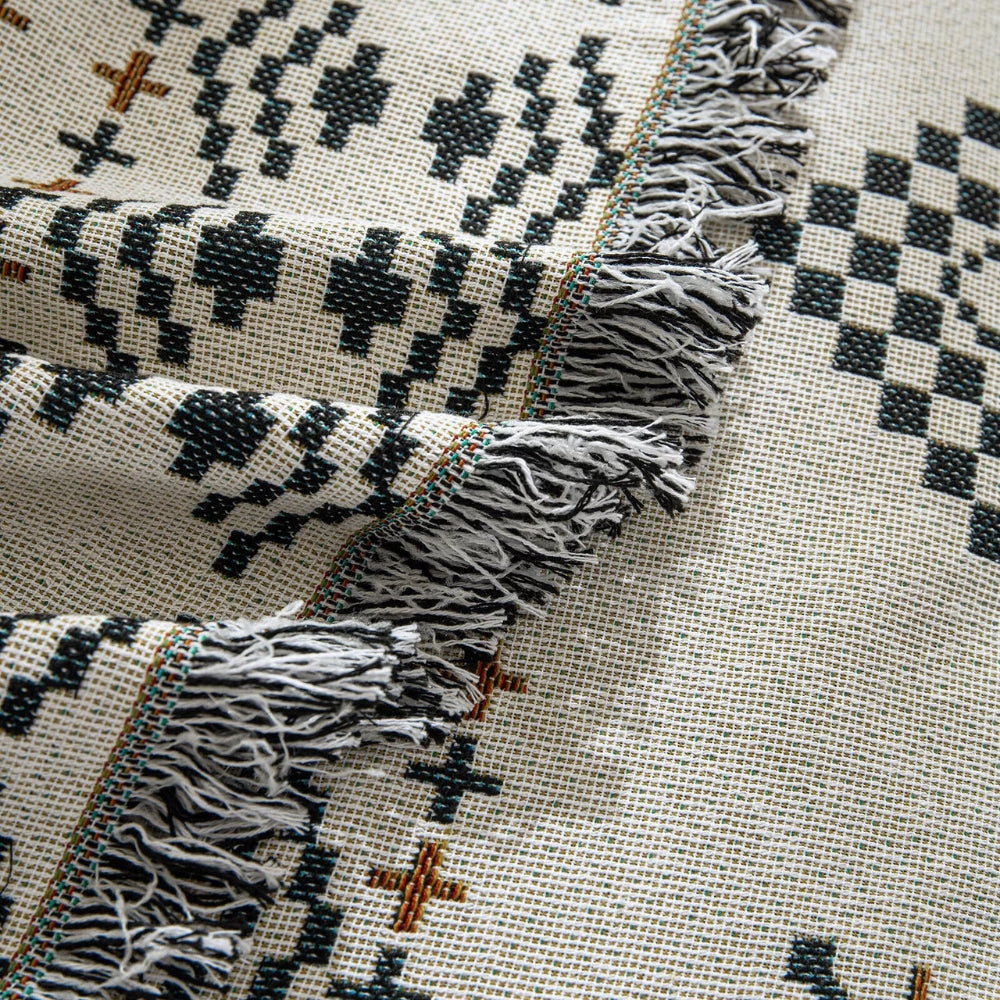 BuntWeb: Sofa Cover in Boho Design with Woven Texture & Easy-Care Quality – for Sofa & Living Room