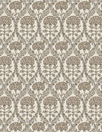 Aura Round Ottoman | Fringe Trim, Custom Upholstery