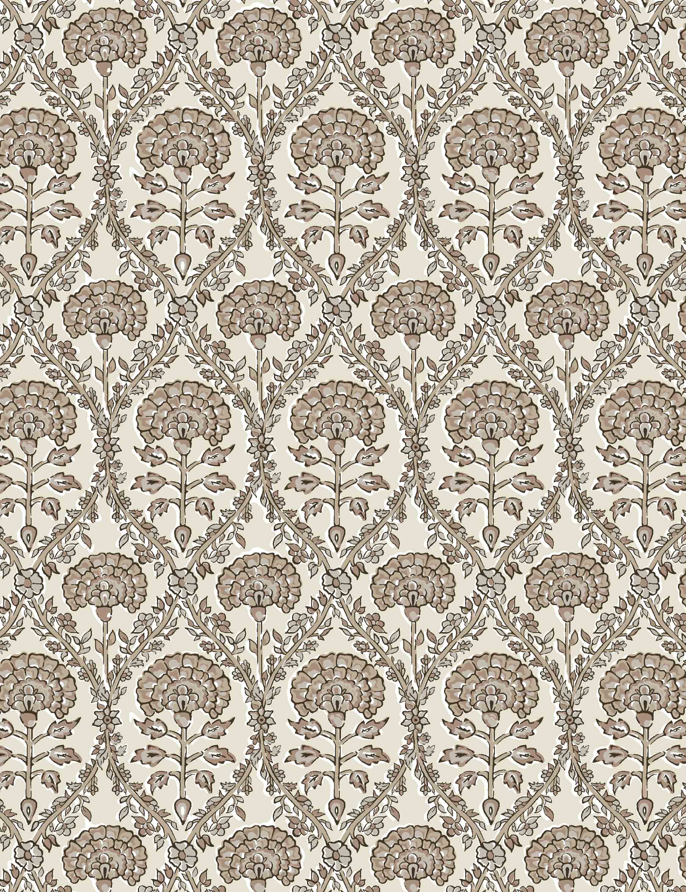 Aura Round Ottoman | Fringe Trim, Custom Upholstery