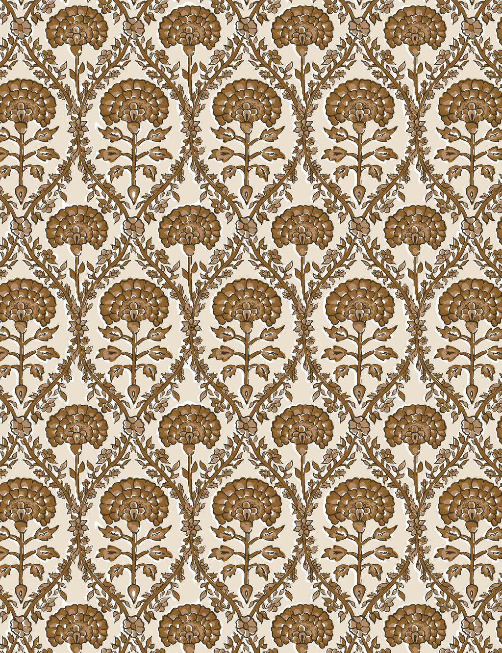 Aura Round Ottoman | Fringe Trim, Custom Upholstery