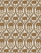 Aura Round Ottoman | Fringe Trim, Custom Upholstery