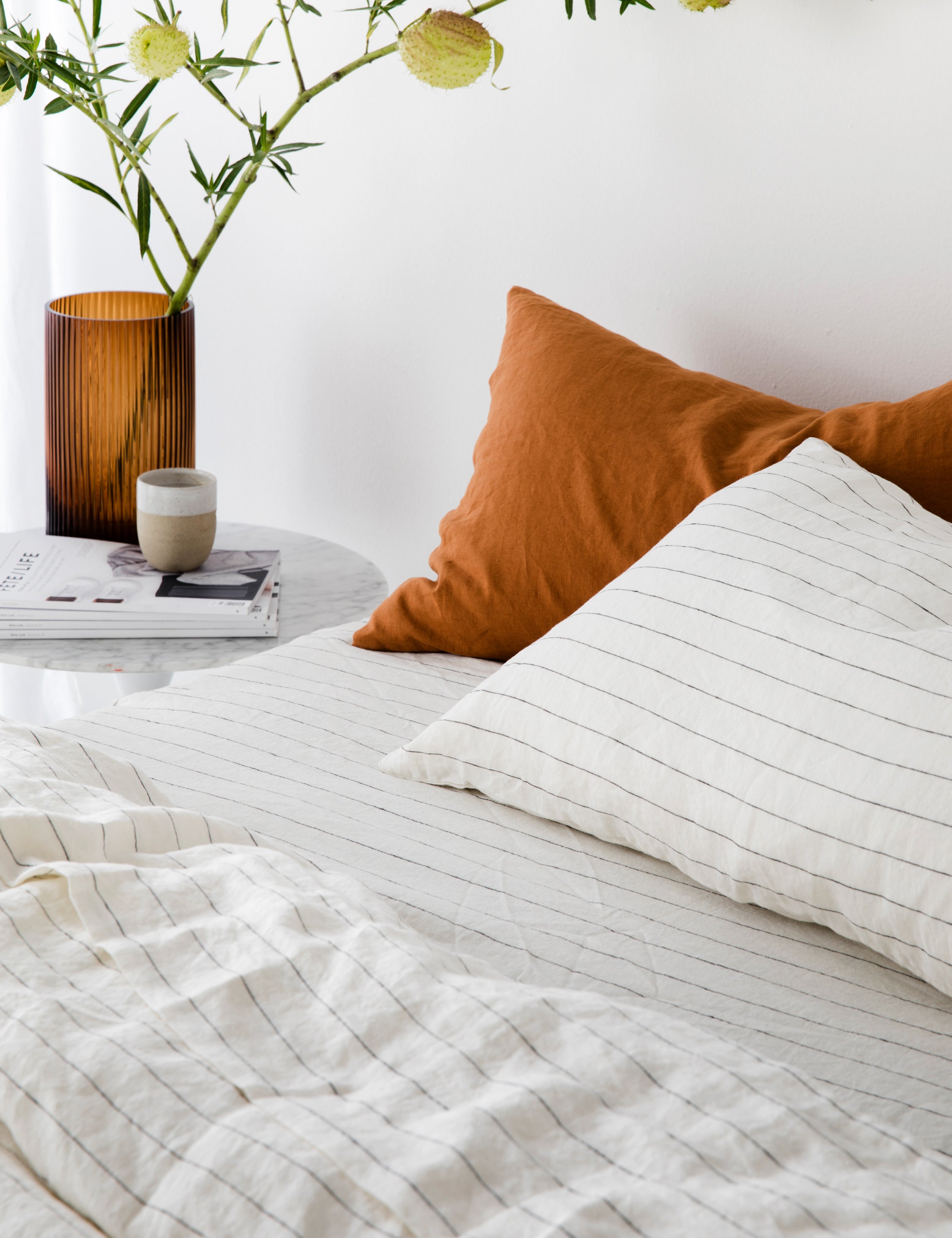 Bela Linen Pillowcases | 100% European Flax, Set of 2