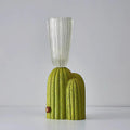 Cactus Sculptural Resin & Glass Table Lamp