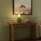 Cactus Sculptural Resin & Glass Table Lamp