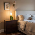 Cactus Sculptural Resin & Glass Table Lamp