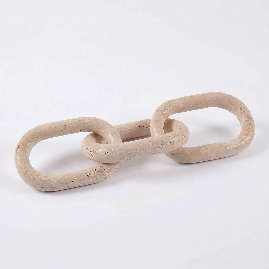 Bello Decorative Chain | Natural Travertine, Handmade Design