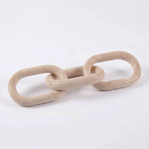 Bello Decorative Chain | Natural Travertine, Handmade Design