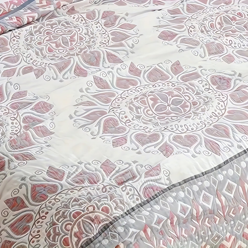 CalidaBloom: Cotton blankets in a stylish floral design with breathable muslin quality & cuddly lightness – for sofa & bed
